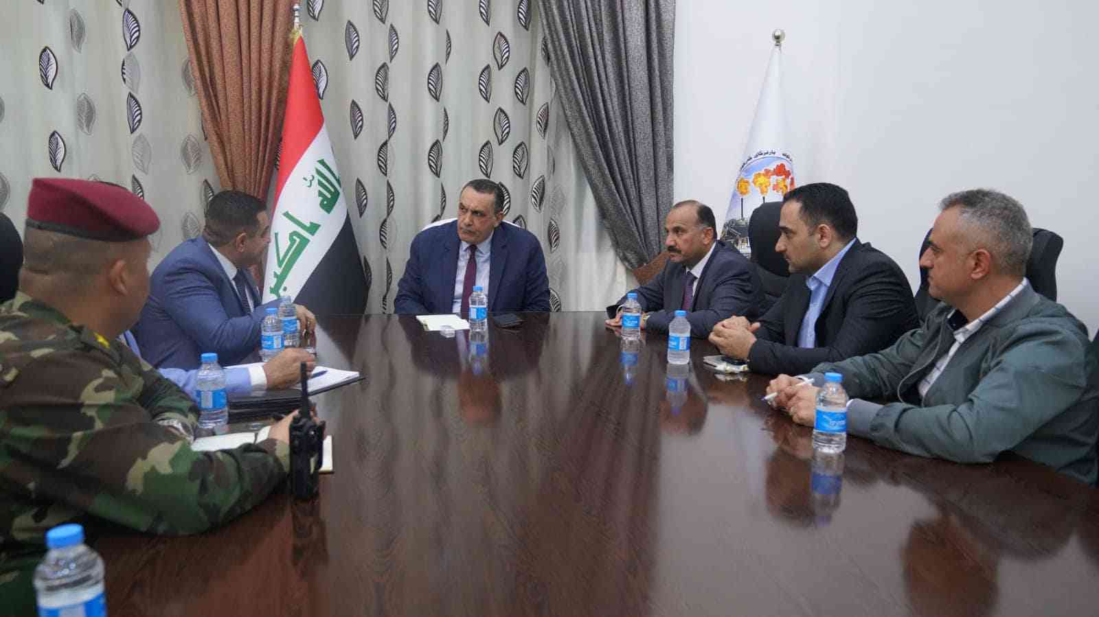 السيد محافظ كركوك .. يبحث مع مدير عام مكافحة الجريمة المنظمة ،جهود دعم المنتج الوطني والتعاون المشترك ،ضمن توجيهات مجلس الوزراء واسناد وزارة الداخلية .